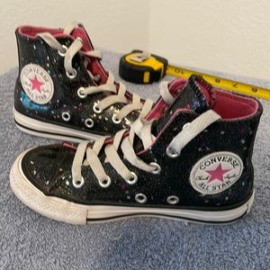Chuck Taylor all star galaxy shimmer high top shoe